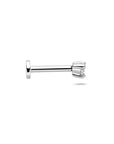 Zilveren gerhodineerde flat back piercing zirkonia 3,0 x 2,5 mm - 1340819