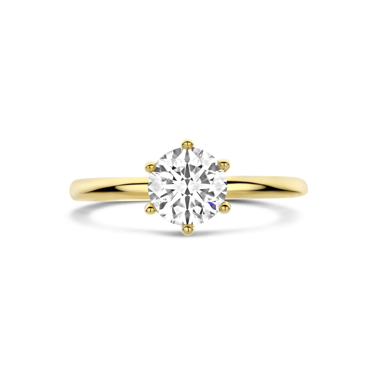 Fantasy Collection Ring lab grown diamant 1.00ct f vs 14K geelgoud