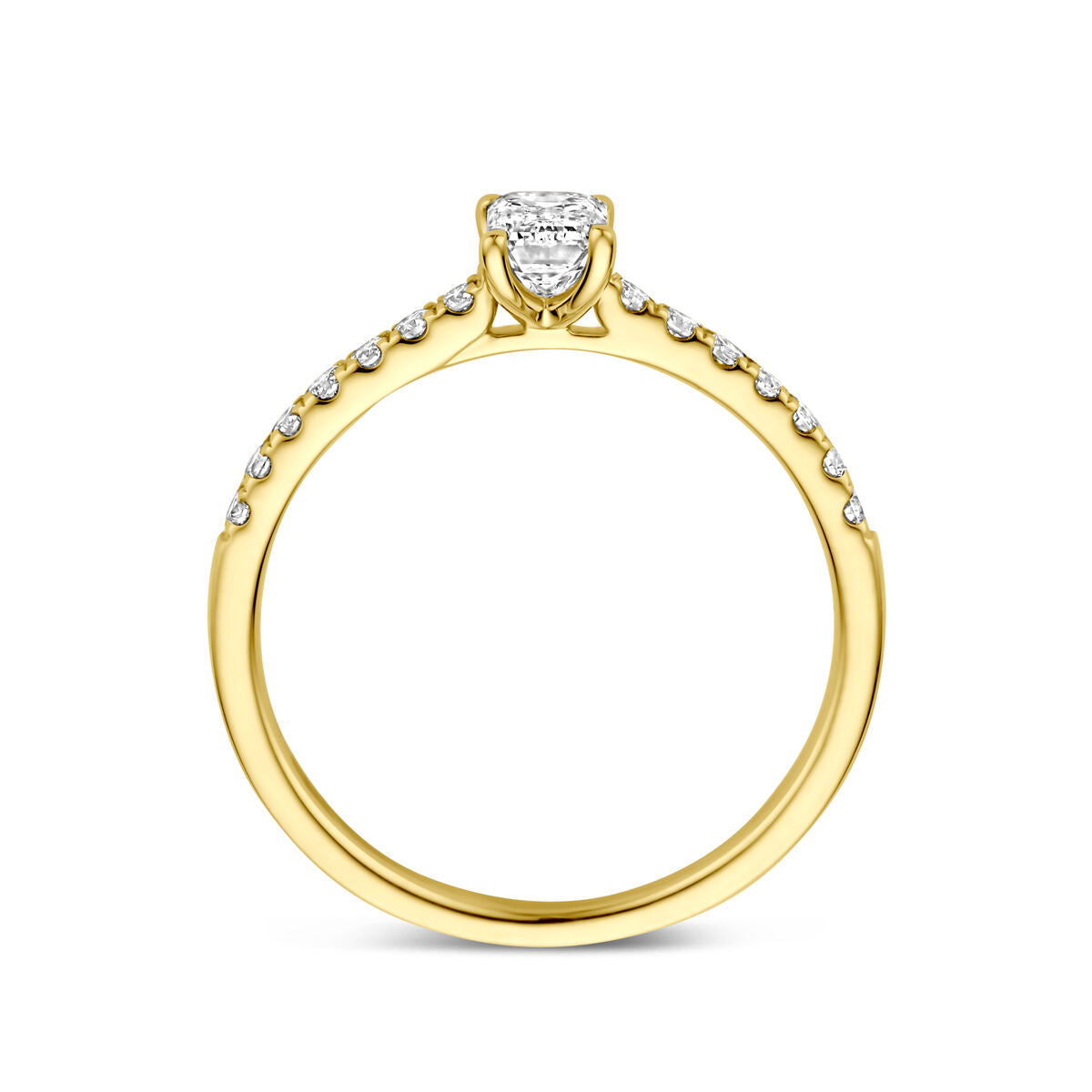 Fantasy Collection Ring lab grown diamant 0.58ct g vs 14K geelgoud