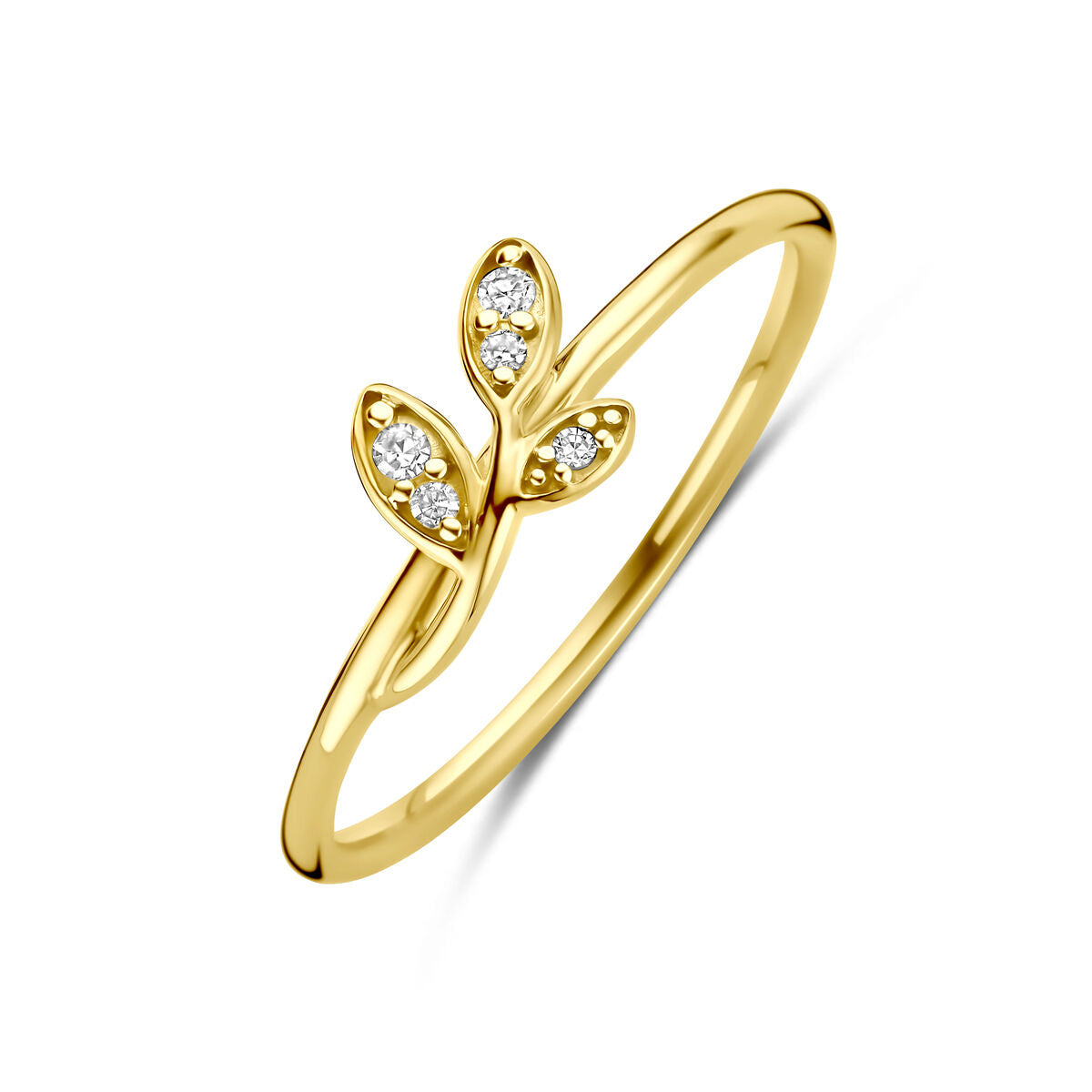 Fantasy Collection Ring diamant 0.03ct h si 14K geelgoud