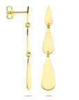 14K geelgouden oorhangers druppel 40 mm - 4033472