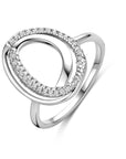 Zilveren Gerhodineerde Ring Zirkonia 1341327 - PansiteNederland.nl