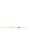 ZINZI gold plated armband met rondjes en kleurstenen ZIA2715G