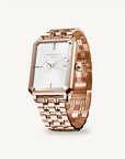 Rosefield horloge OCWSRG-O42 The Octagon White Sunray Steel Rose Gold - PansiteNederland.nl