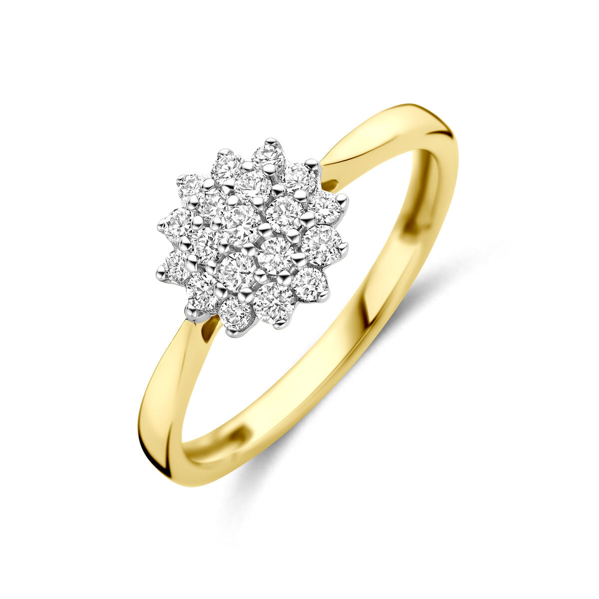 Fantasy Collection Ring lab grown diamant 0.33ct h si 14K bicolor goud