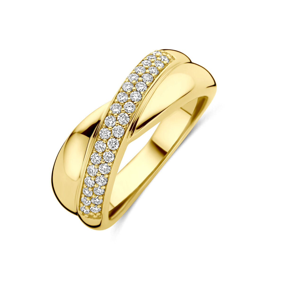 Fantasy Collection Ring lab grown diamant 0.29ct h si 14K geelgoud