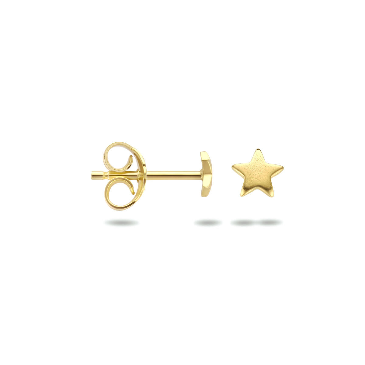 Fantasy Collection Oorbellen ster zilver verguld