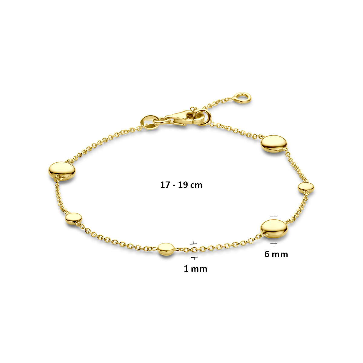 Fantasy Collection Armband 17 - 19 cm 14K geelgoud