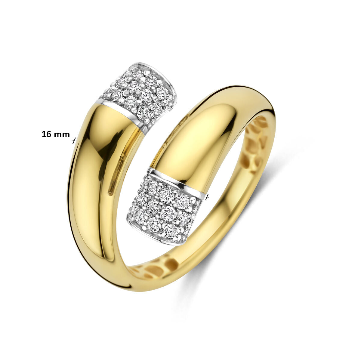 Fantasy Collection Ring diamant 0.30ct h si 14K bicolor goud