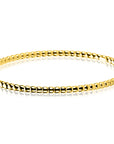 ZINZI gold plated bangle armband met bolletjesmotief 3mm ZIA2755G