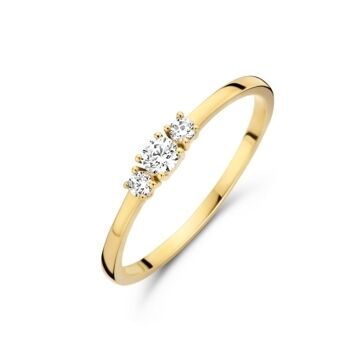 Fantasy Collection 9K ring trilogie zirkonia 9K geelgoud