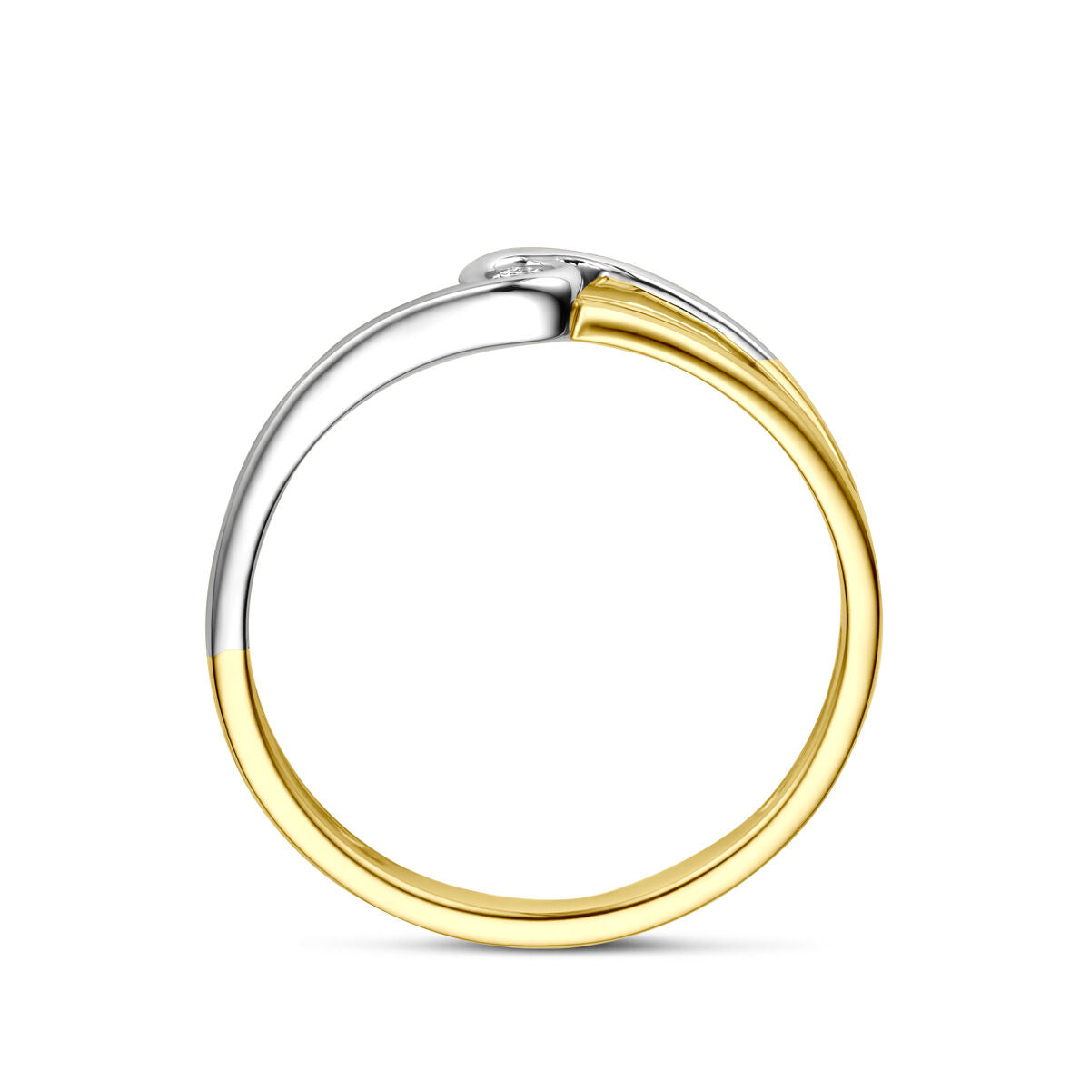 Fantasy Collection Ring diamant 0.04ct h si 14K bicolor goud
