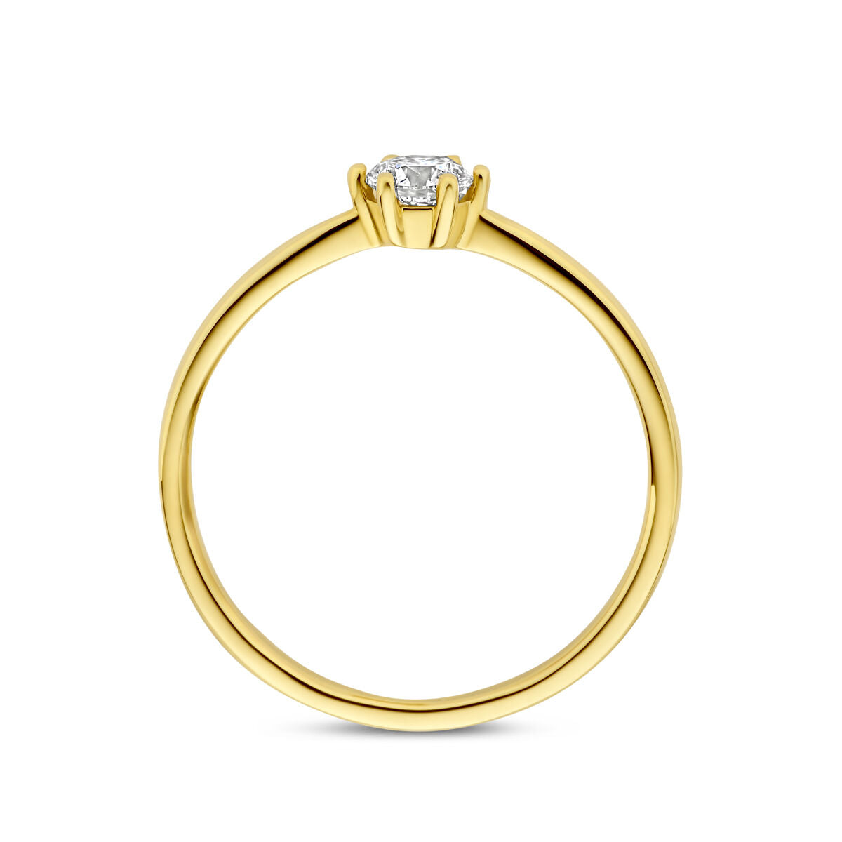 Fantasy Collection Ring lab grown diamant 0.25ct f vs 14K geelgoud
