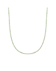 Sparkling Jewels ketting | 2mm Lime Jade Silver - 42cm +2cm NLK04S-G64 - PansiteNederland.nl