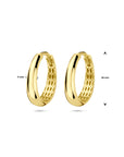 14K geelgouden klapoorringen 18 mm - 4033396