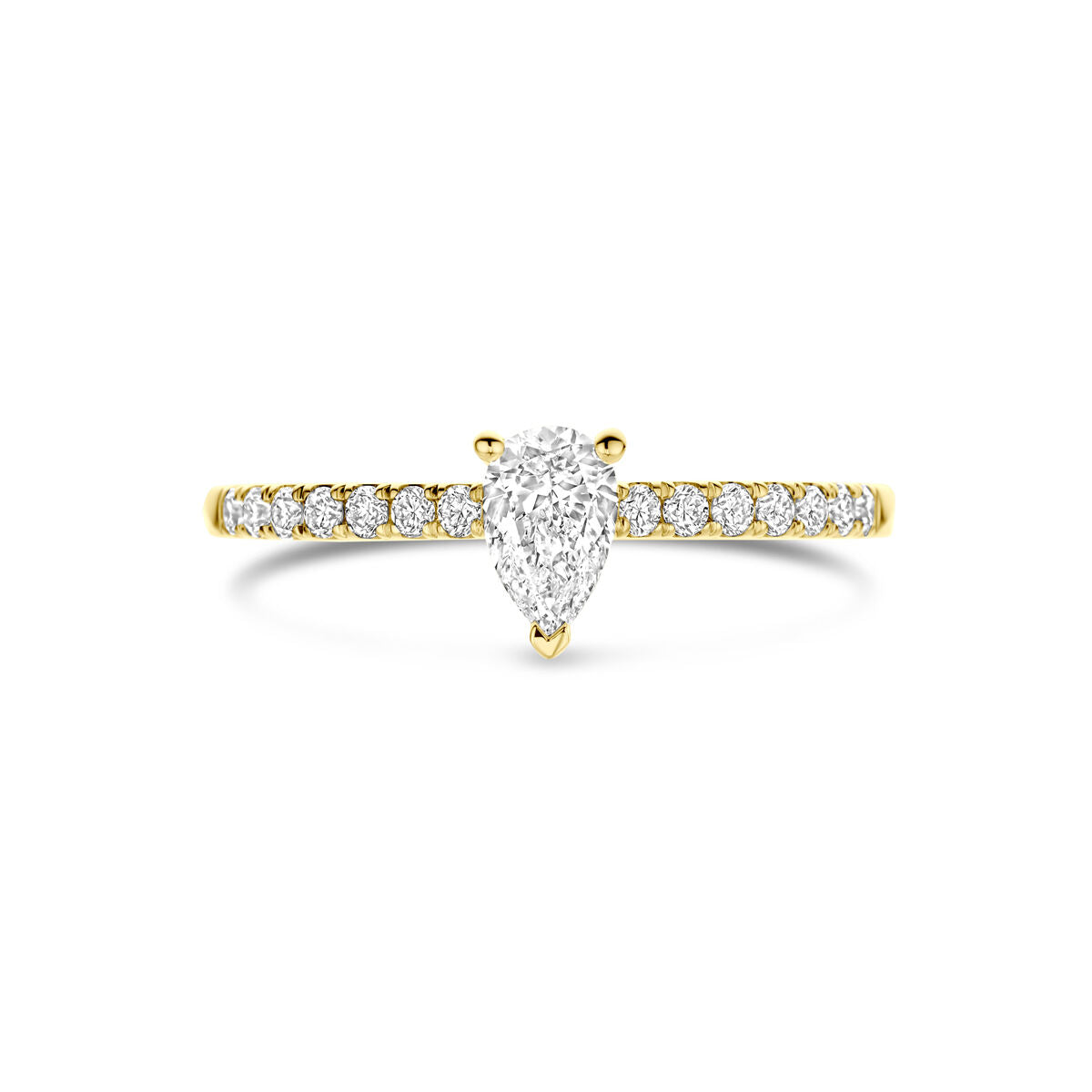 Fantasy Collection Ring lab grown diamant 0.58ct g vs 14K geelgoud