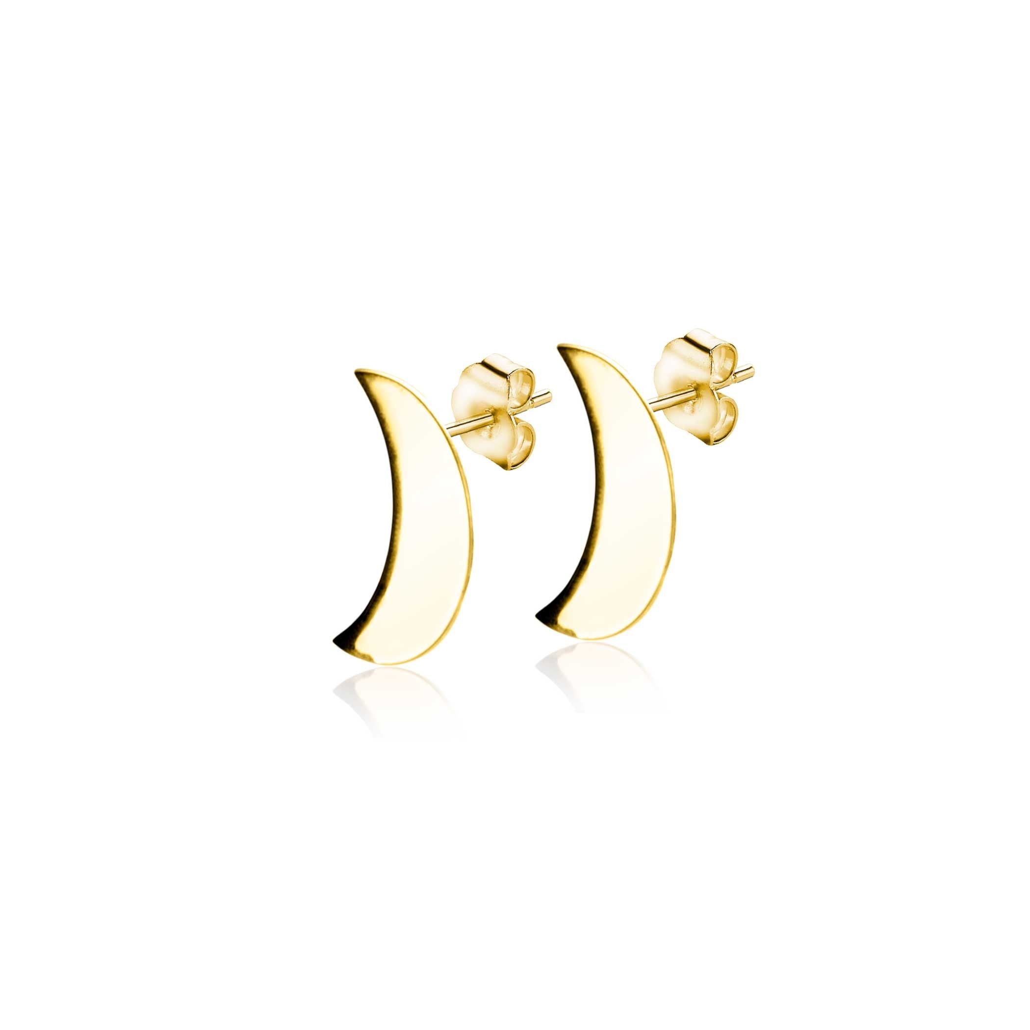 ZINZI 14K Gouden Oorknoppen ZGO384 zilver oorbellen