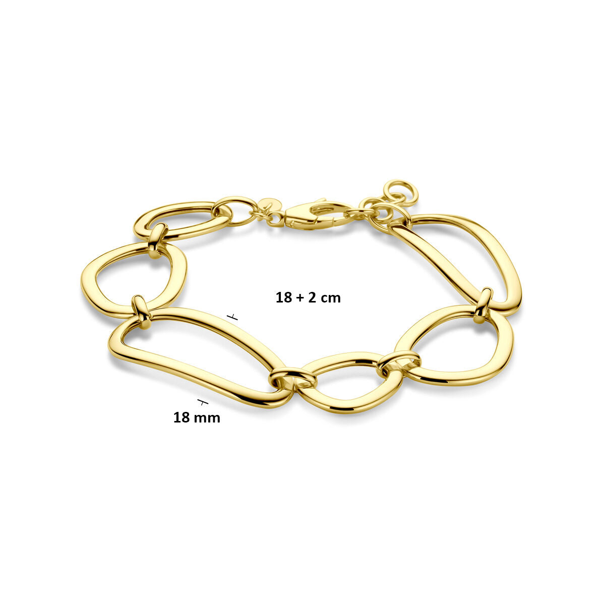 Fantasy Collection Armband 18 mm 18 + 2 cm 14K geelgoud