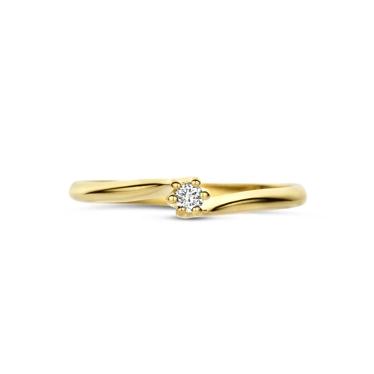 Fantasy Collection Ring lab grown diamant 0.05ct g vs 14K geelgoud
