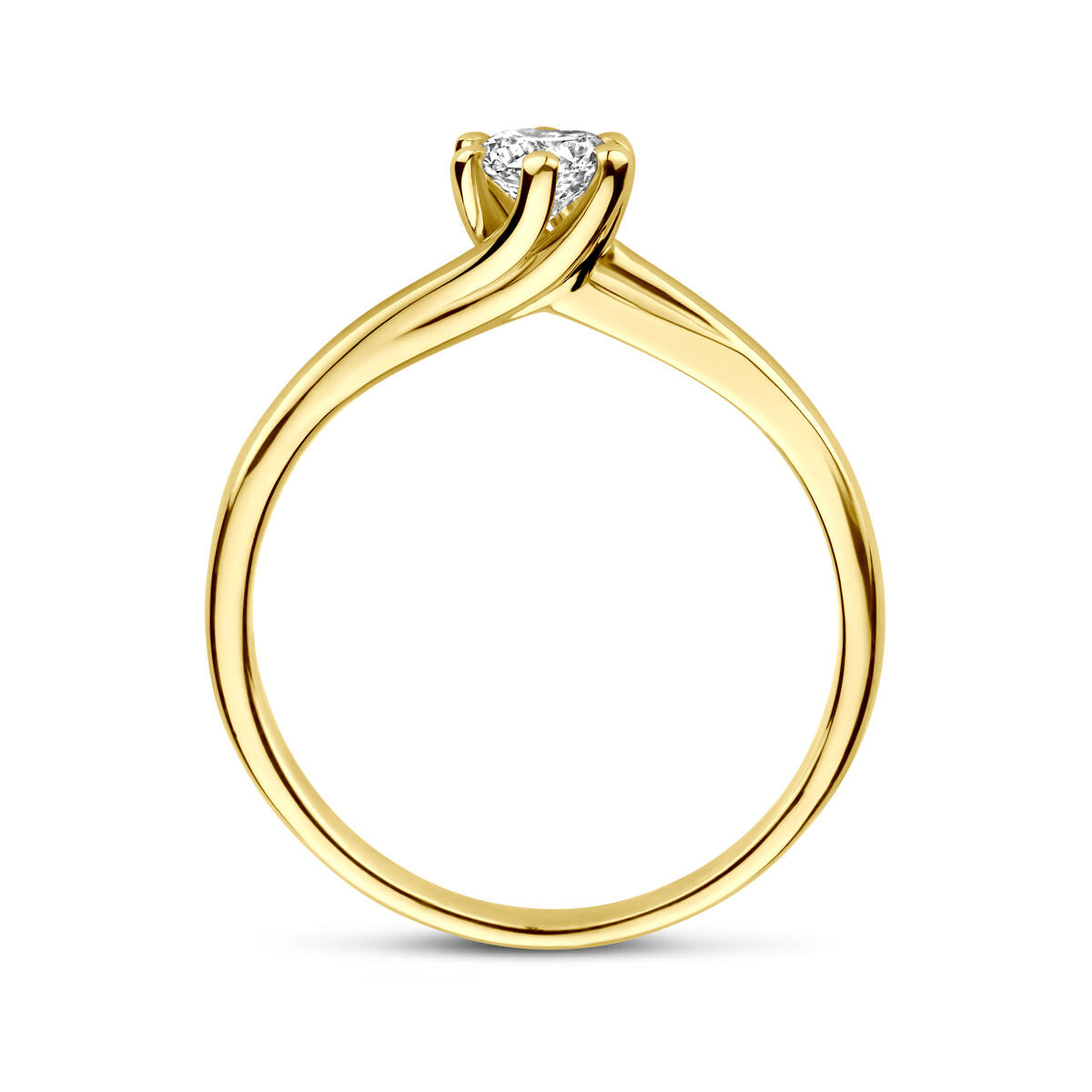 Fantasy Collection Ring lab grown diamant 0.30ct g vs 14K geelgoud