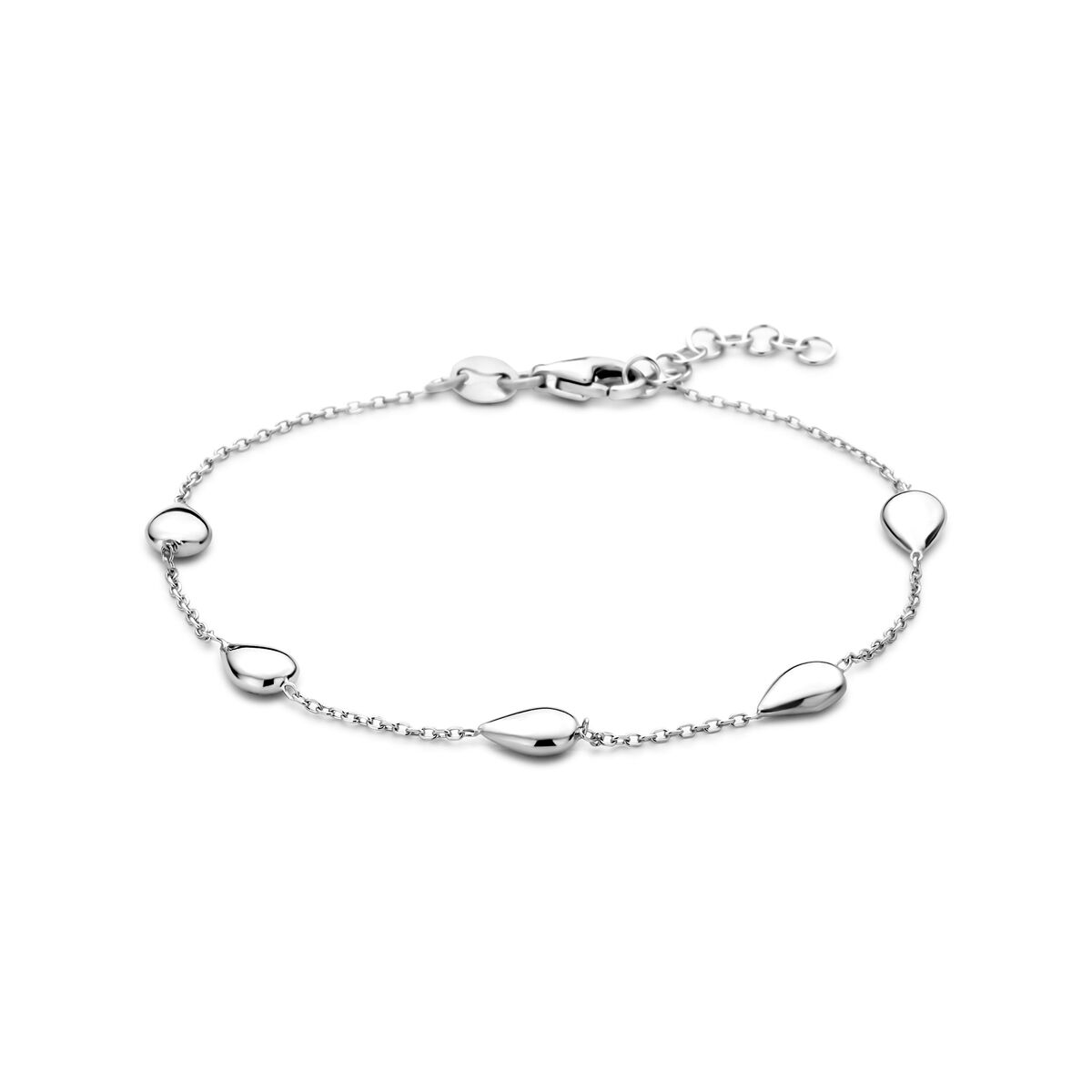 Fantasy Collection Armband druppels 17 + 2 cm zilver