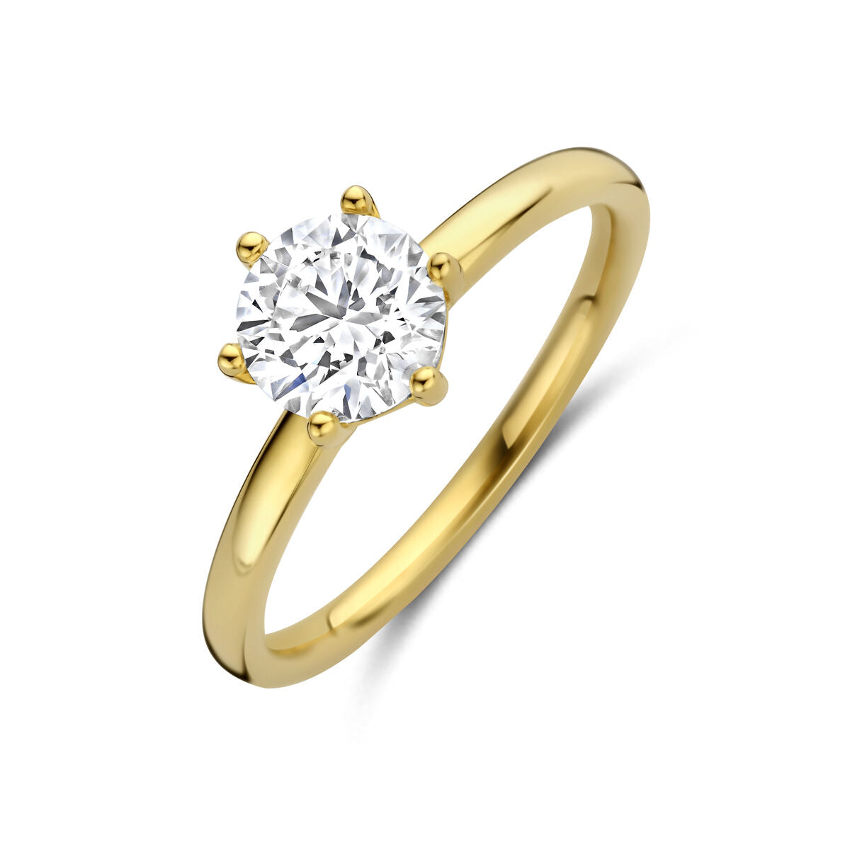 Fantasy Collection Ring lab grown diamant 1.00ct f vs 14K geelgoud