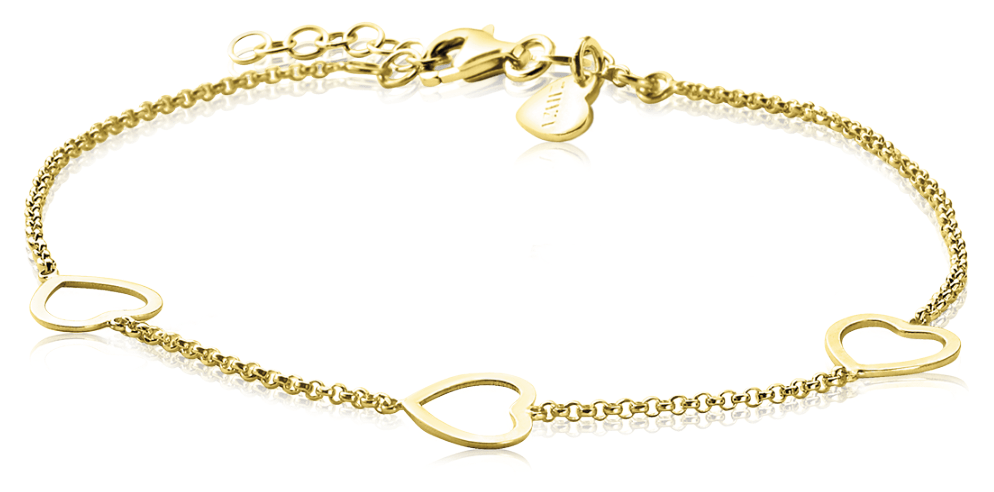 ZINZI Verguld Zilveren Armband 17-20cm geel - ZIA1188G
