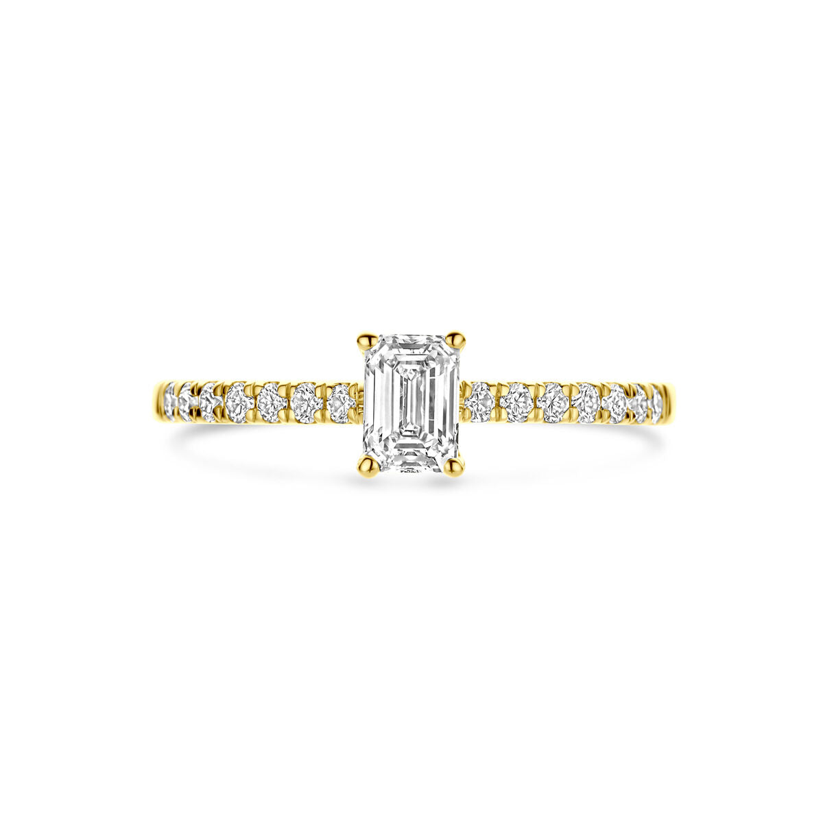 Fantasy Collection Ring lab grown diamant 0.58ct g vs 14K geelgoud