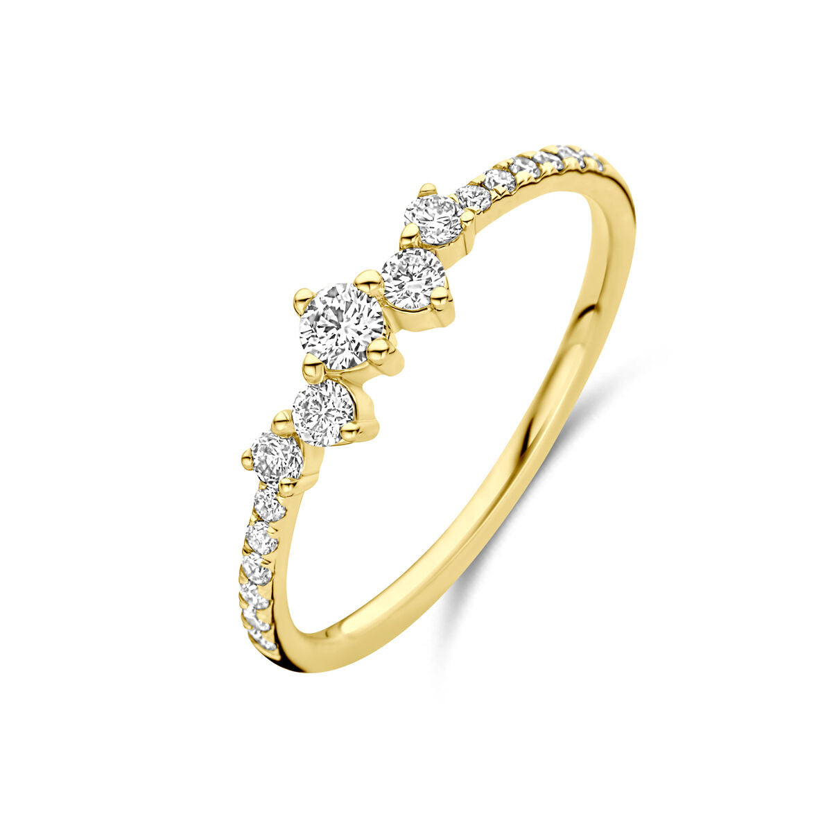 Fantasy Collection Ring lab grown diamant 0.33ct h si 14K geelgoud