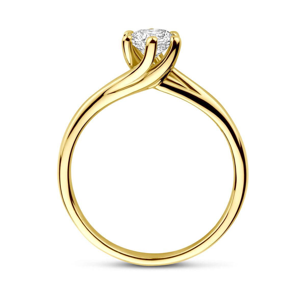 Fantasy Collection Ring lab grown diamant 0.50ct g vs 14K geelgoud