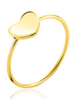 ZINZI Gold 14 karaat gouden ring met glanzend hartje ZGR486 - PansiteNederland.nl