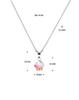 zilver gerhodineerd collier cupcake 36 + 4 cm 1337293 - PansiteNederland.nl