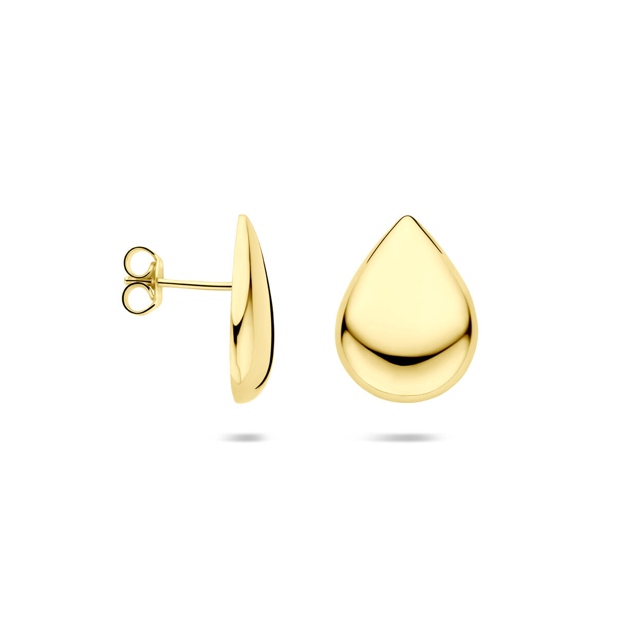 Zilveren vergulde geel oorknoppen druppel 18,5 mm 1 micron - 2104016