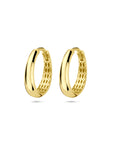 14K geelgouden klapoorringen 18 mm - 4033396