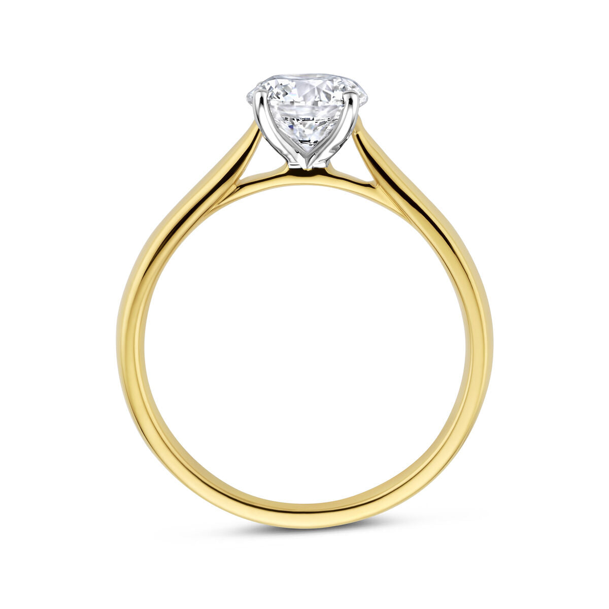 Fantasy Collection Ring lab grown diamant 1.00ct h si 14K bicolor goud