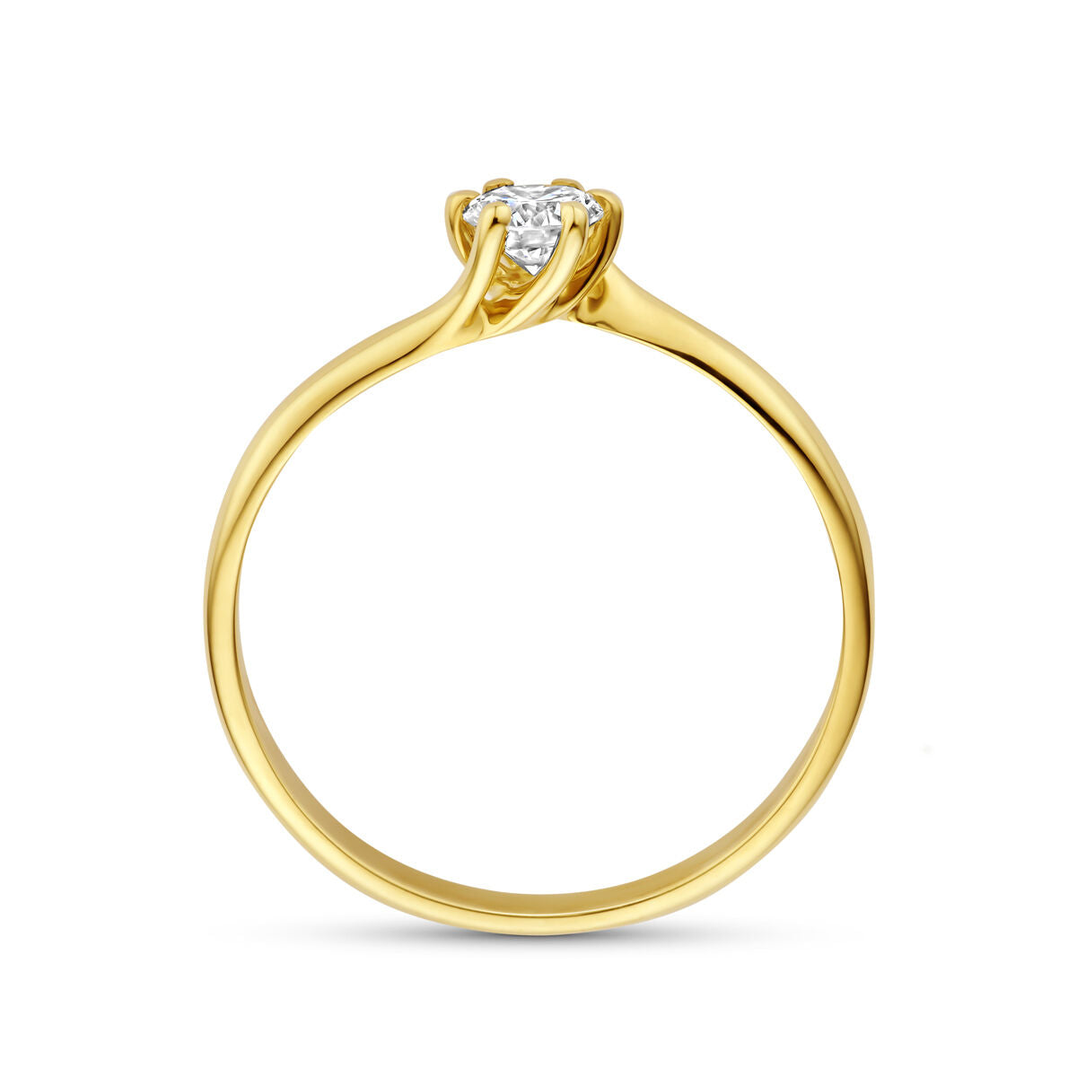 Fantasy Collection Ring lab grown diamant 0.25ct g vs 14K geelgoud