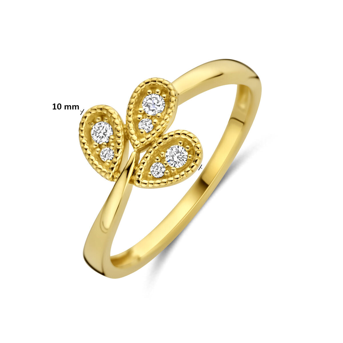 Fantasy Collection Ring diamant 0.09ct h si 14K geelgoud