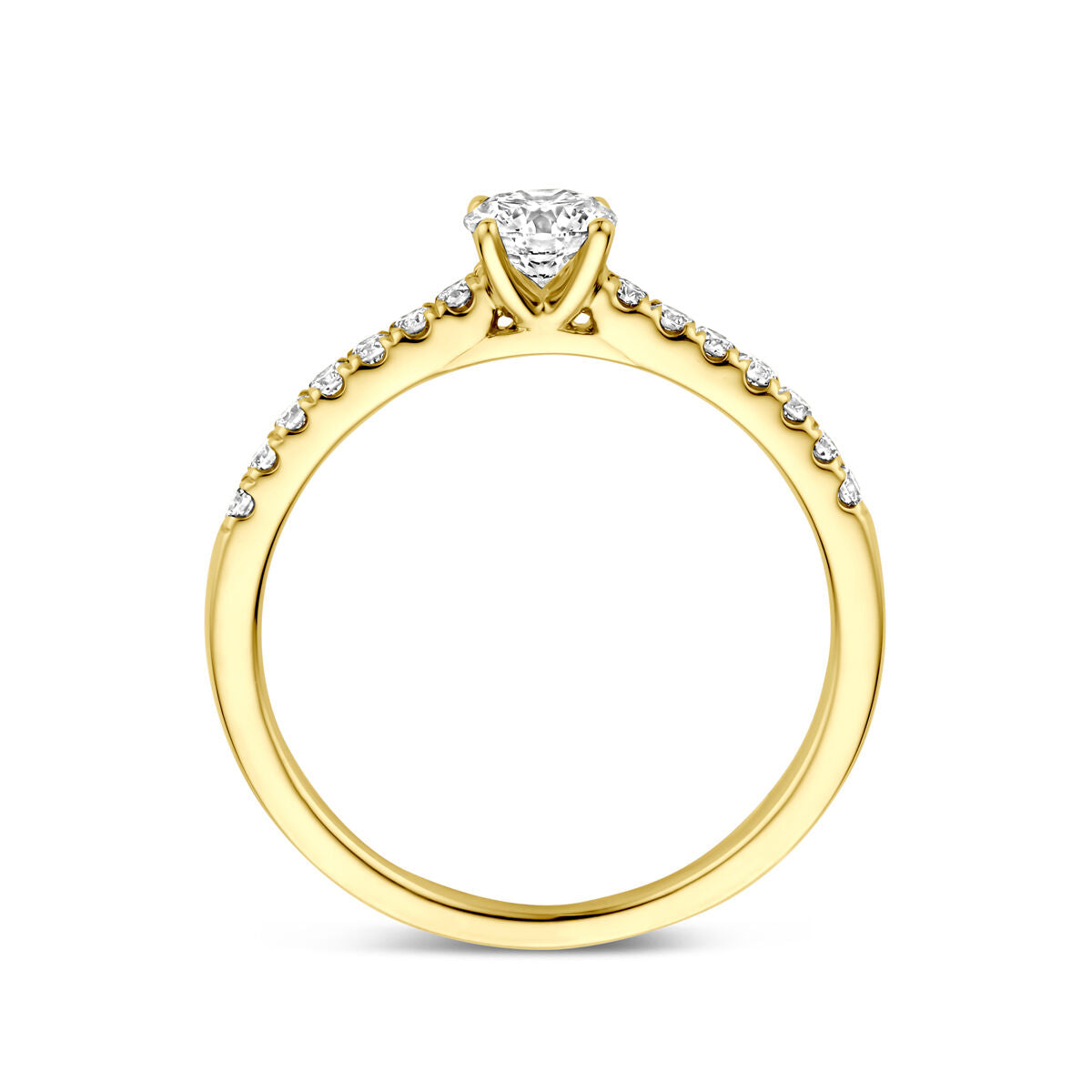 Fantasy Collection Ring lab grown diamant 0.58ct g vs 14K geelgoud
