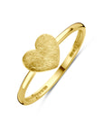 14K Geelgouden Ring Hartje Poli/Mat 4034330 - PansiteNederland.nl
