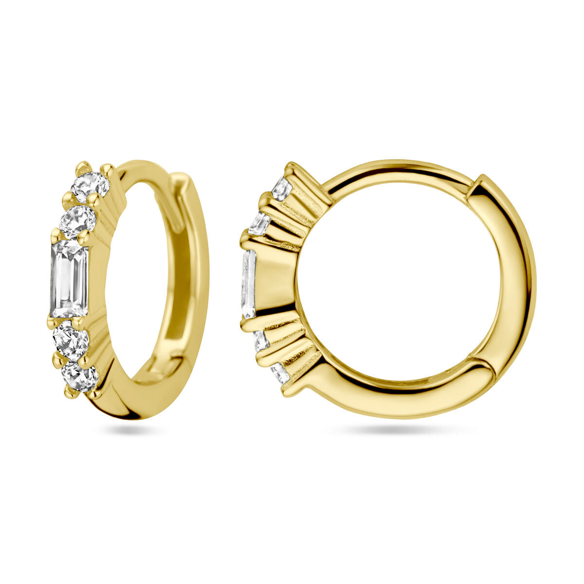 Fantasy Collection Oorbellen zirkonia 1 micron zilver verguld