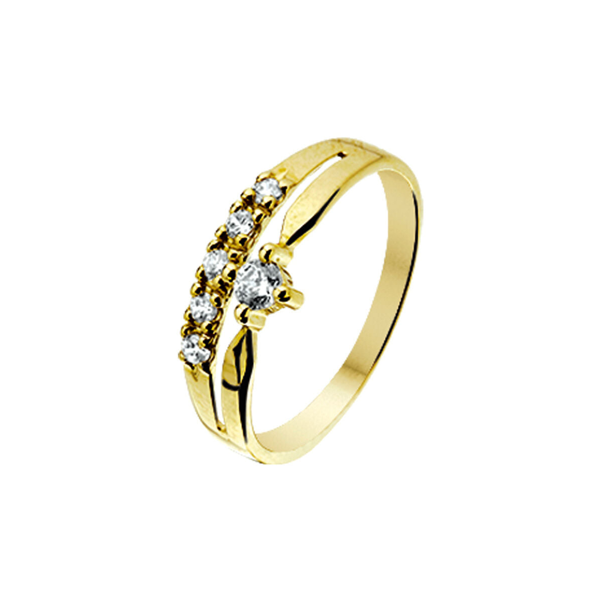 Fantasy Collection Ring zirkonia 14K geelgoud