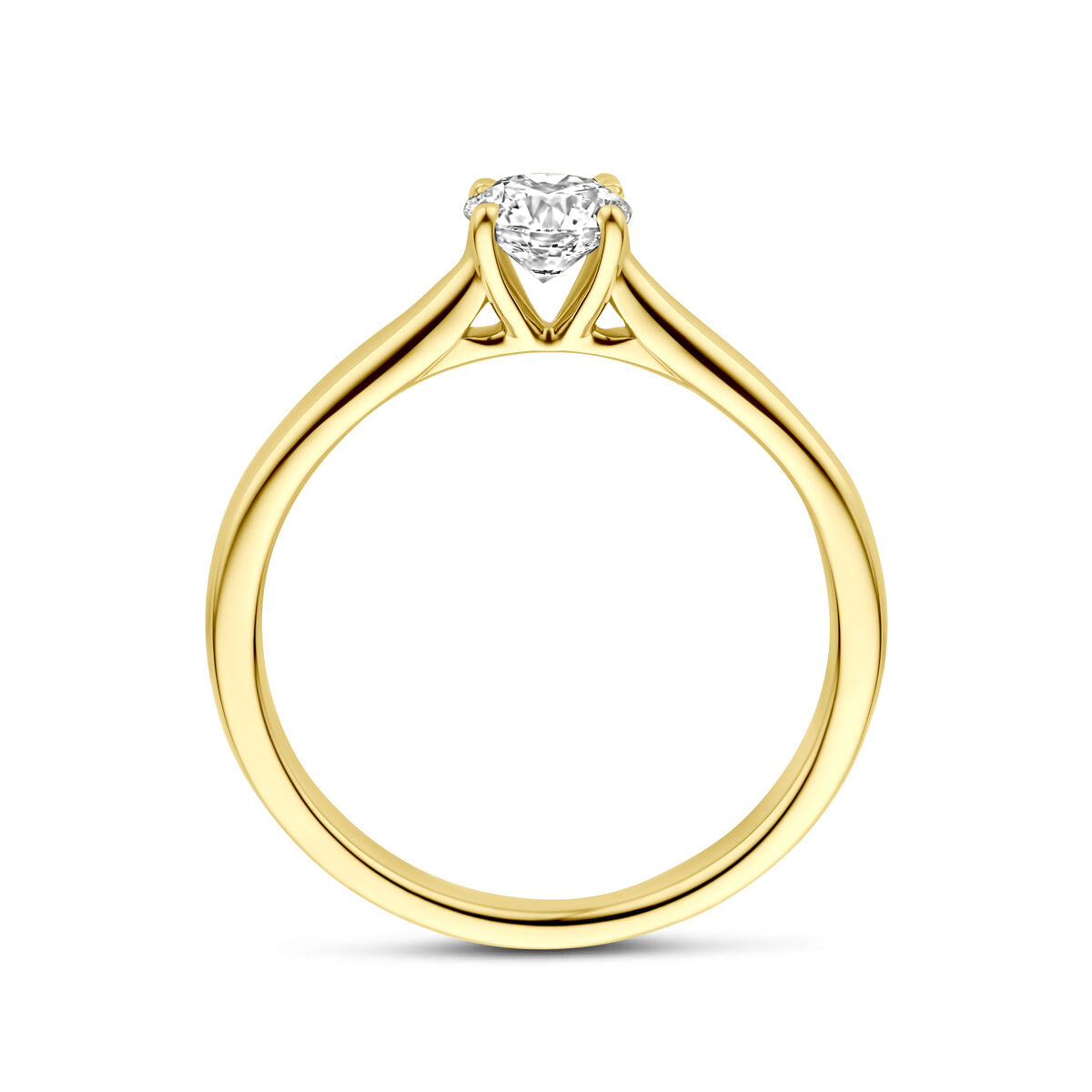Fantasy Collection Ring lab grown diamant 0.50ct h si 14K geelgoud