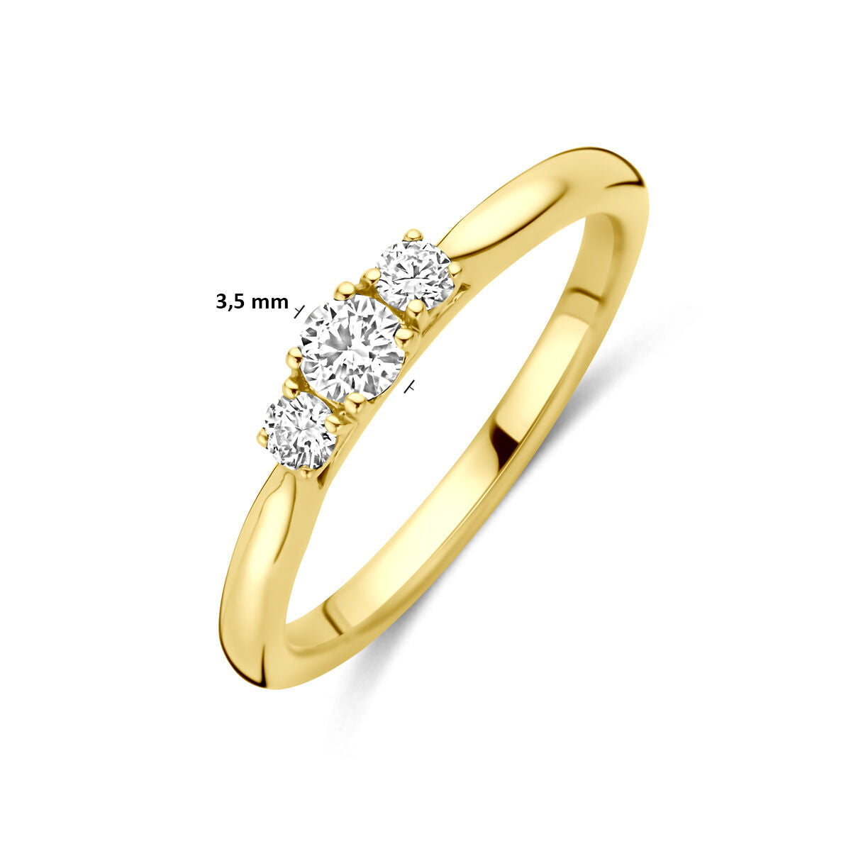 Fantasy Collection Ring lab grown diamant 0.26ct g vs 14K geelgoud