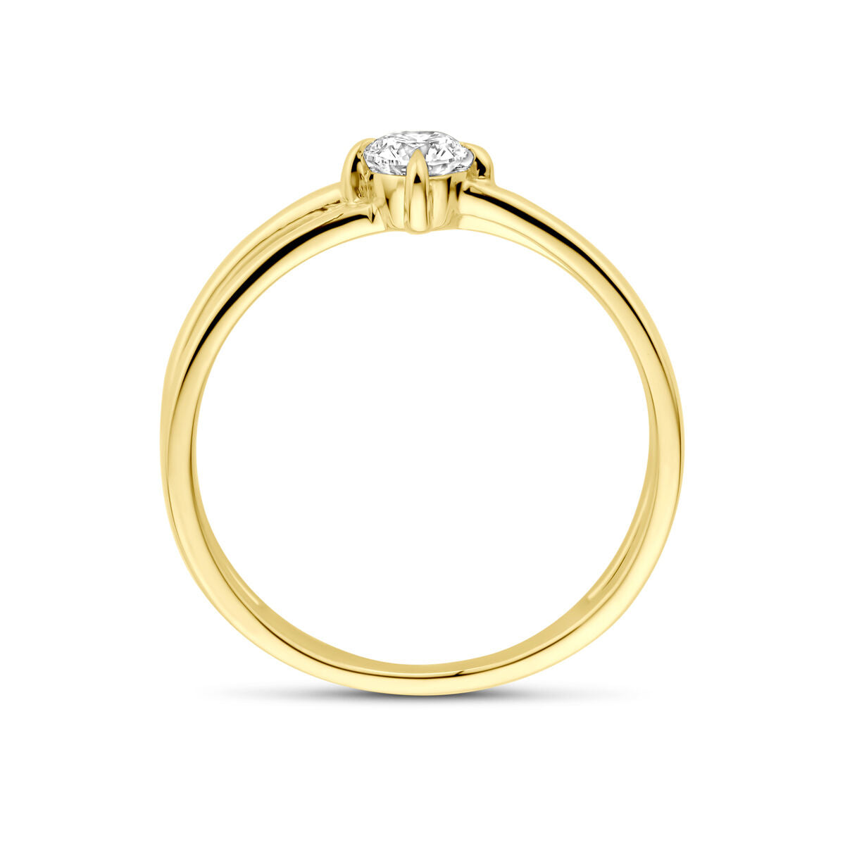 Fantasy Collection Ring lab grown diamant 0.25ct h si 14K geelgoud