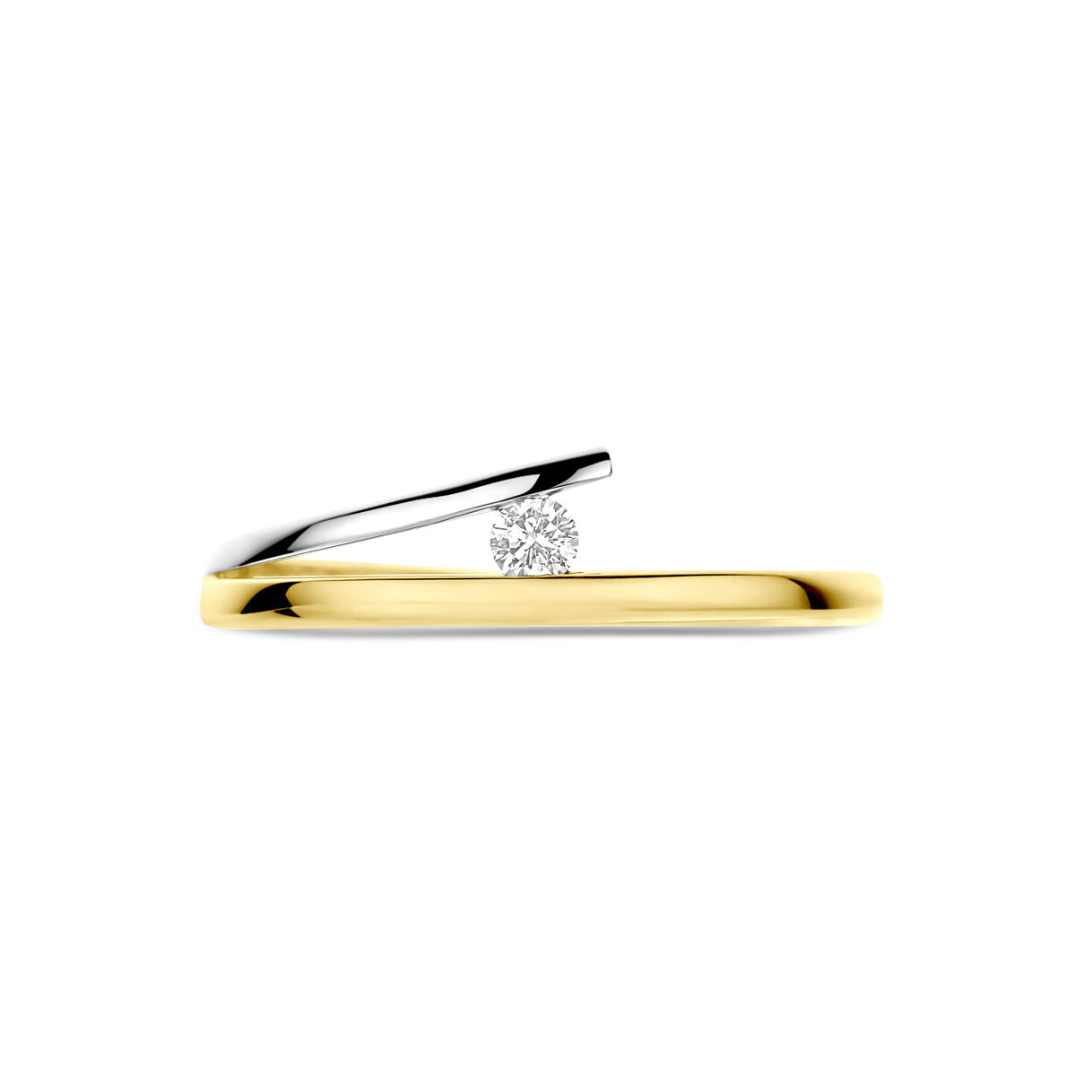 Fantasy Collection Ring diamant 0.05ct h si 14K bicolor goud