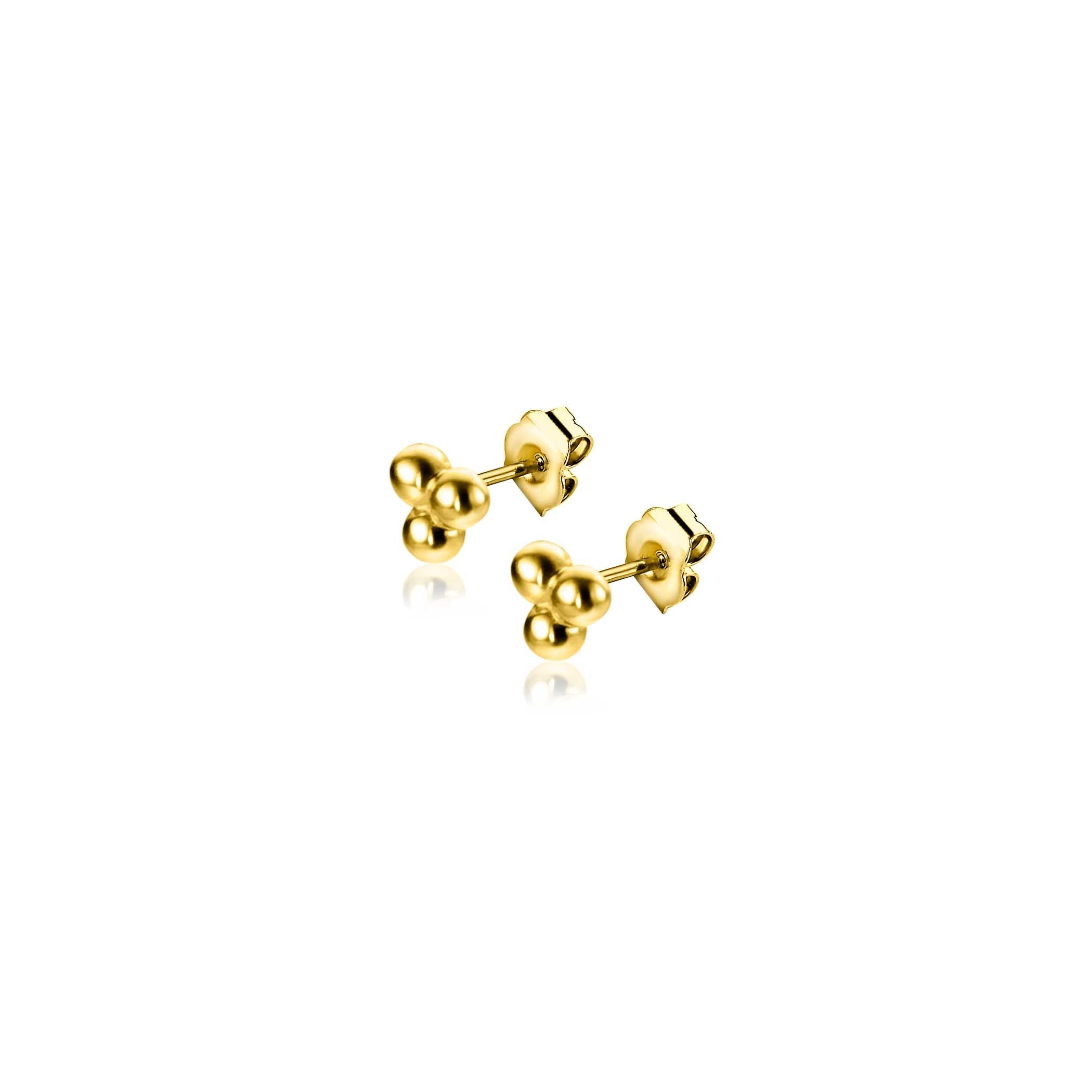 ZINZI 14K Gouden Oorknoppen ZGO476 oorbellen