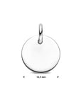 Zilveren graveerhanger rond 16mm 1326326 - PansiteNederland.nl