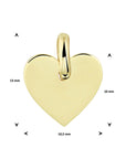 14K geelgoud graveerhanger hart 4022370 - PansiteNederland.nl