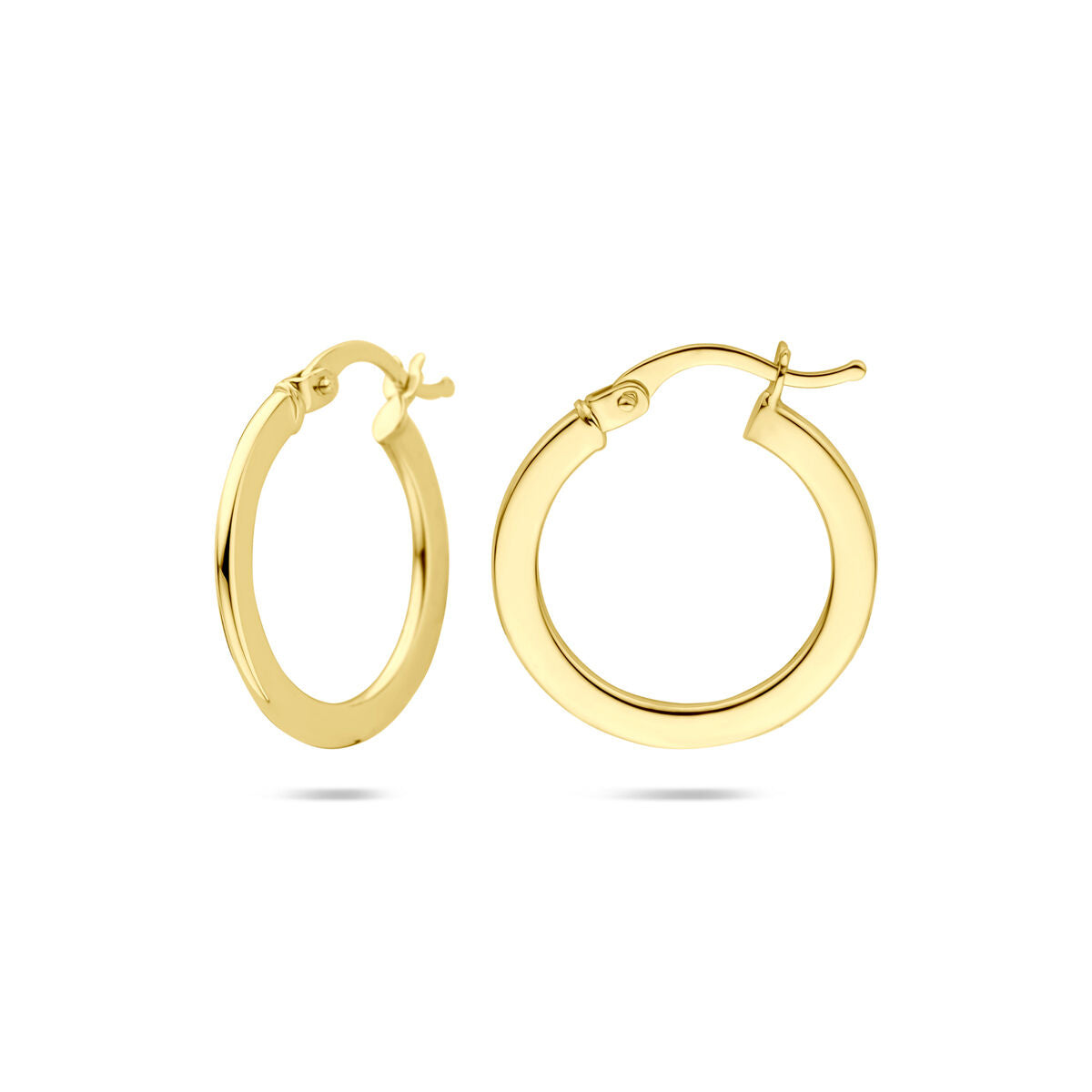 14K geelgouden oorringen 21 mm - 4033498