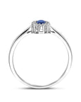 Zilveren Gerhodineerde Ring Saffier Zirkonia 1341416 - PansiteNederland.nl